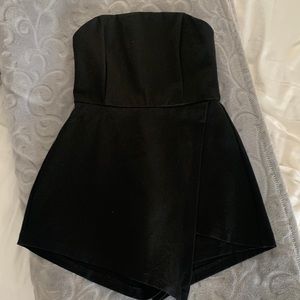 Strapless Skort Romper